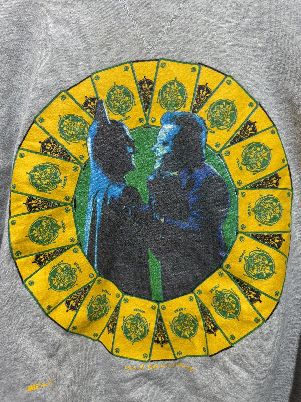 Vintage Vintage Sweatshirt 90s Batman & Joker Big Logo Made In Italy Size US L / EU 52-54 / 3 - 6 Thumbnail