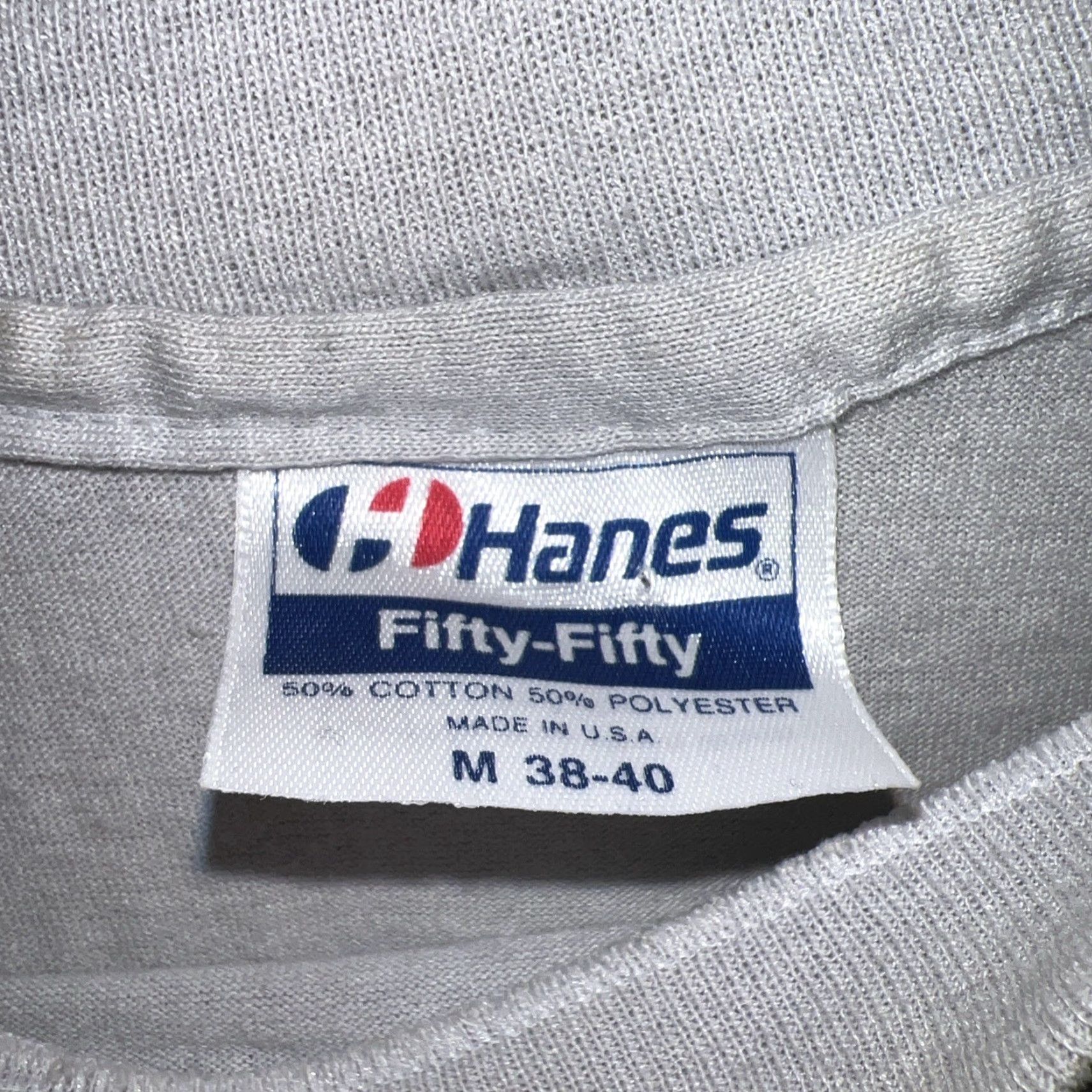 Hanes VINTAGE Hanes T-Shirt Gray Men M USA Drill Team Stitch Single Stitch Shirt Adult Medium Mens Size US M / EU 48-50 / 2 - 3 Thumbnail