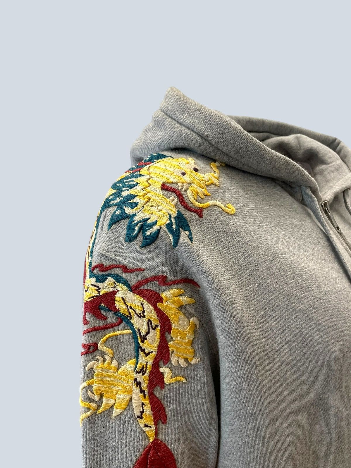 Gucci Gucci zip sweatshirt with hood and dragon embroidery, M. Size US M / EU 48-50 / 2 - 5 Thumbnail
