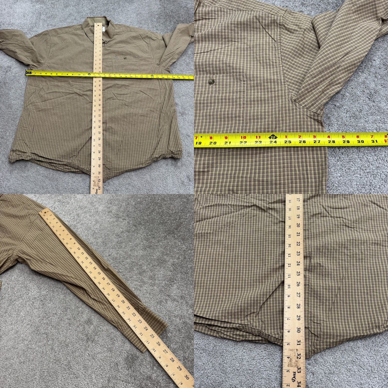 Wrangler VINTAGE Wrangler George Strait Western Button Down Shirt Men XXL Tan Plaid Cotton Casual Size US XXL / EU 58 / 5 - 9 Thumbnail