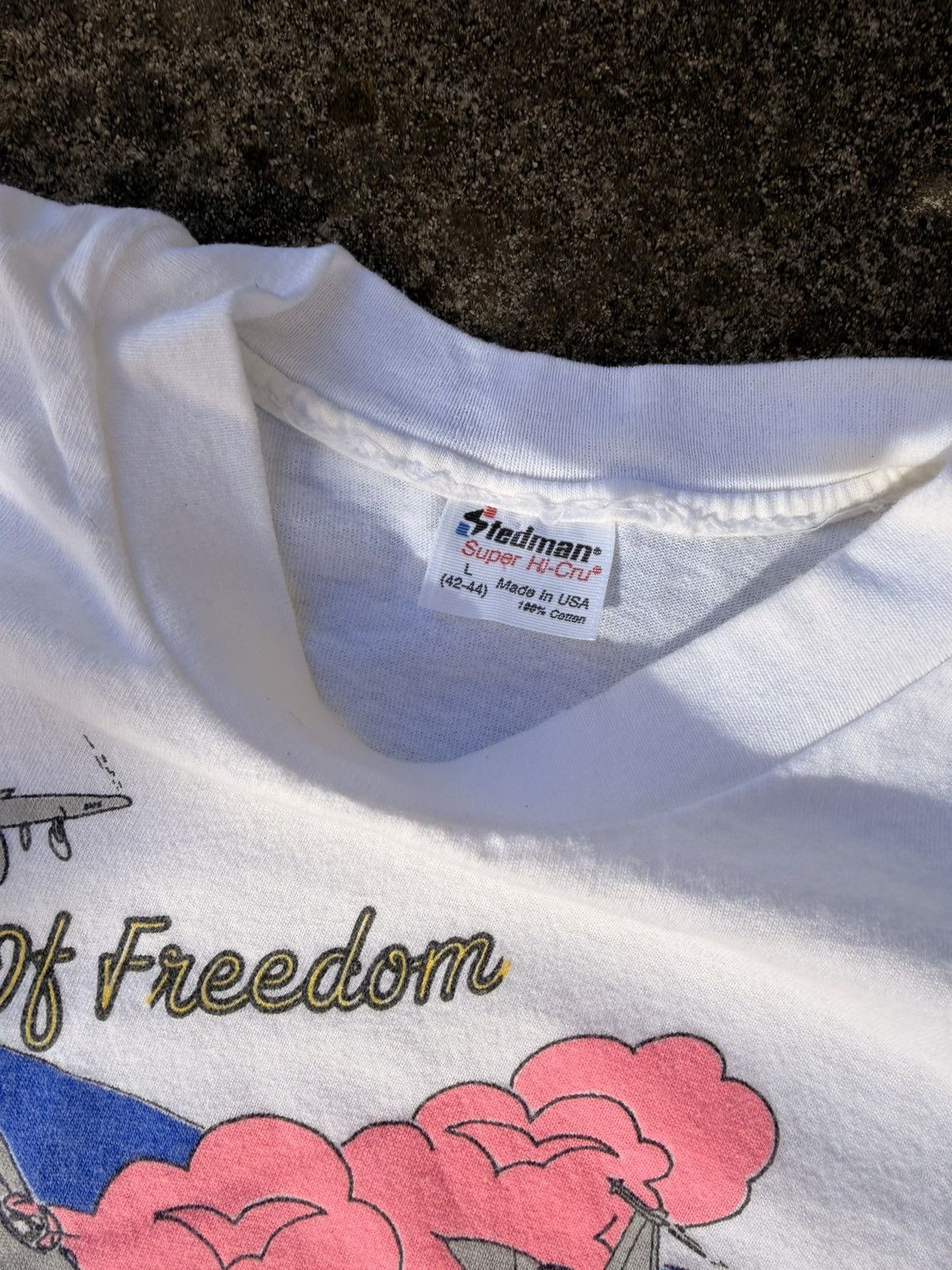 Vintage 1991 Aspen Air Show Wings of Freedom Tee L Single Stitch Size US L / EU 52-54 / 3 - 4 Thumbnail