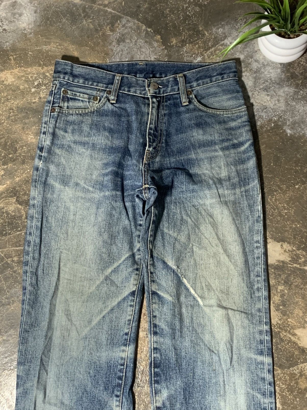 Uniqlo Uniqlo S-002 Distress Relaxed Cut Jeans Size US 29 - 2 Thumbnail