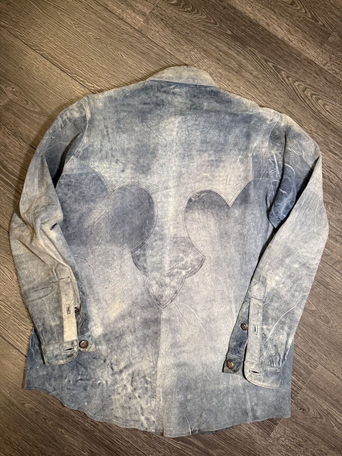 Chrome Hearts 1/1 Chrome Hearts leather shirt « sky blue » size L Size US L / EU 52-54 / 3 - 3 Thumbnail
