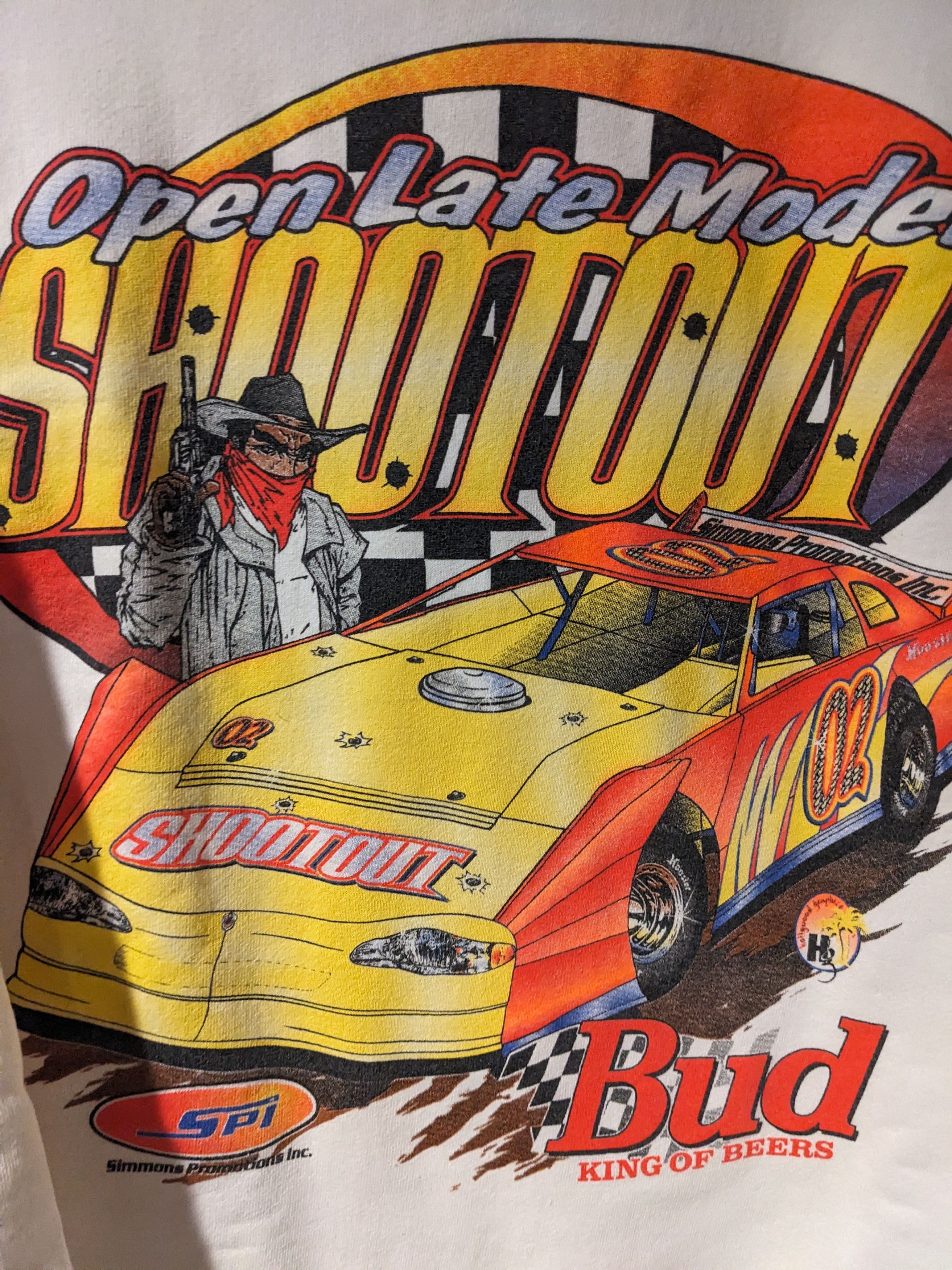 NASCAR × Vintage Vintage 90s Nascar Budweiser King of Beers Large Sweatshirt Size US L / EU 52-54 / 3 - 2 Thumbnail