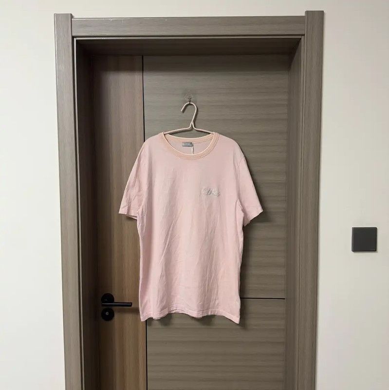 Dior Dior Light Pink Cotton Women's T-Shirt 0089 Size XXL / US 16-18 / IT 52-54 - 1 Thumbnail