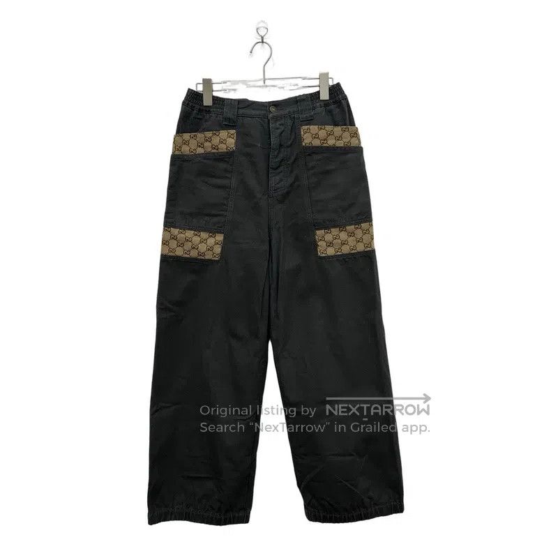 Gucci Gucci Full-printed workwear trousers on the side Size US 28 / EU 44 - 2 Thumbnail
