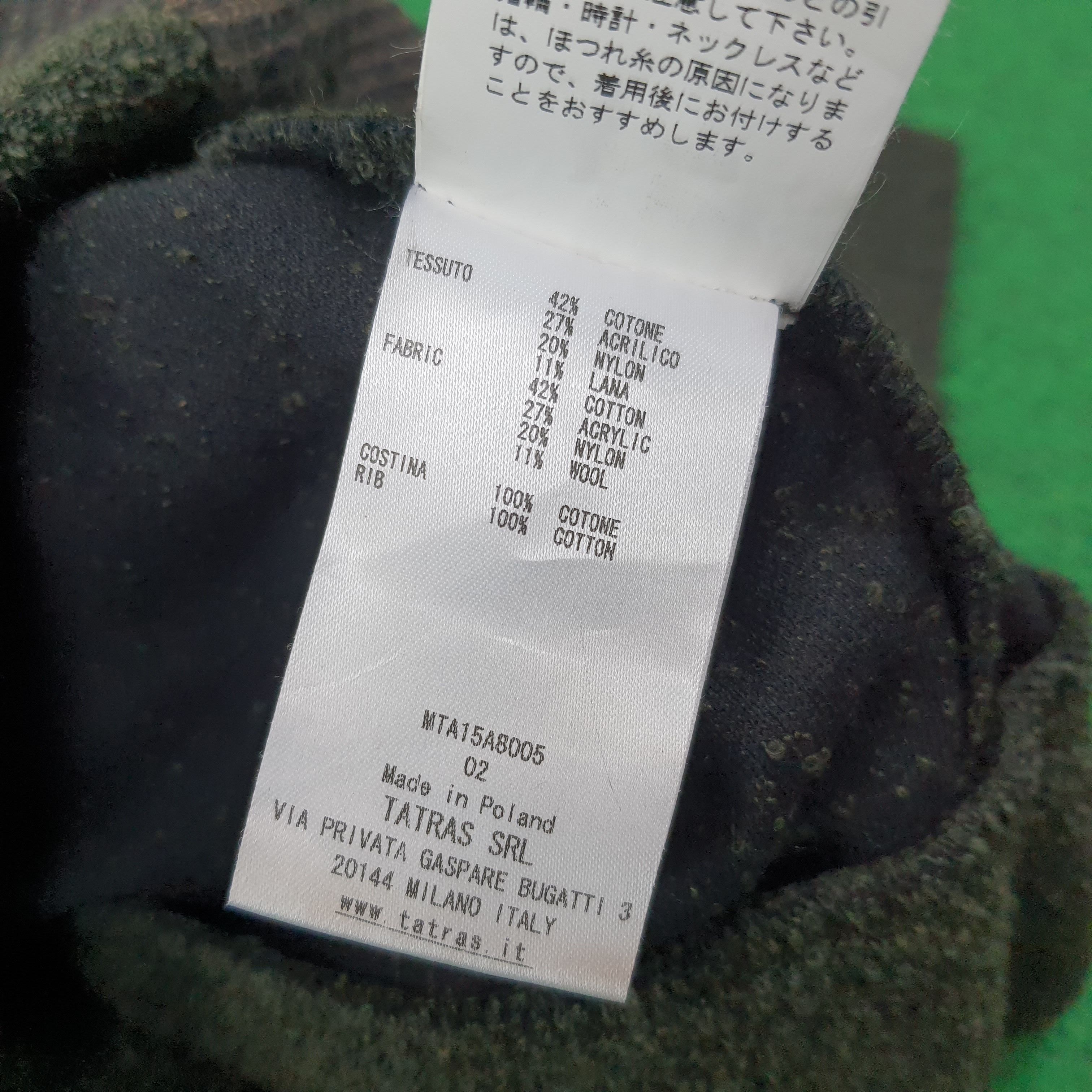 TATRAS × Vintage Vintage TATRAS Designer Luxury Outerr Zipper Hoodie C231N23 Size US XS / EU 42 / 0 - 9 Thumbnail
