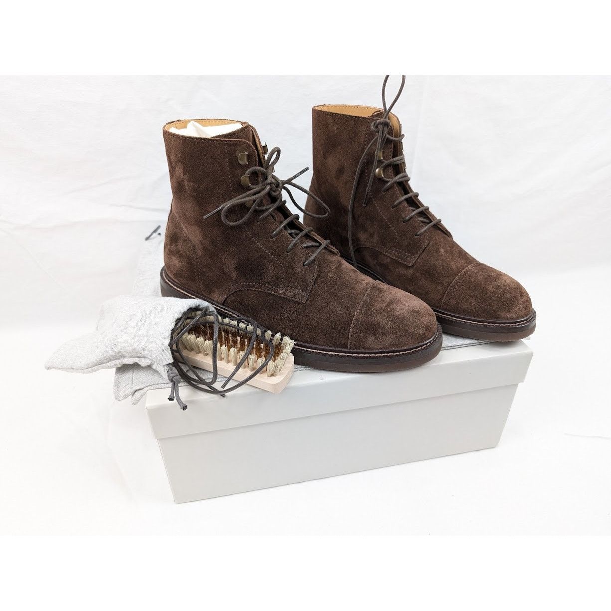 Brunello Cucinelli o1rshd1 Leather Boots in Brown Size US 8 / EU 41 - 18 Thumbnail