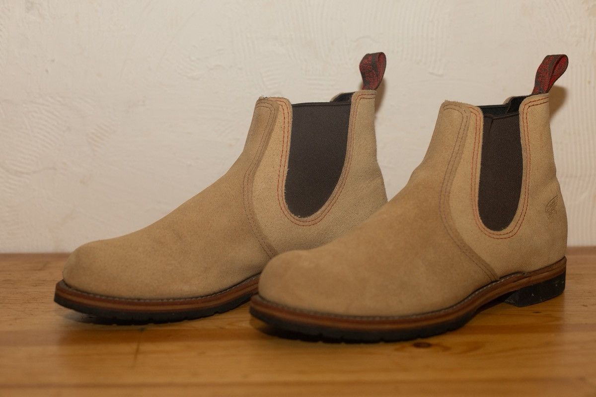 Red Wing Red Wing Suede Chelsea Boots Beige Tan Size 10 Size US 10 / EU 43 - 3 Thumbnail