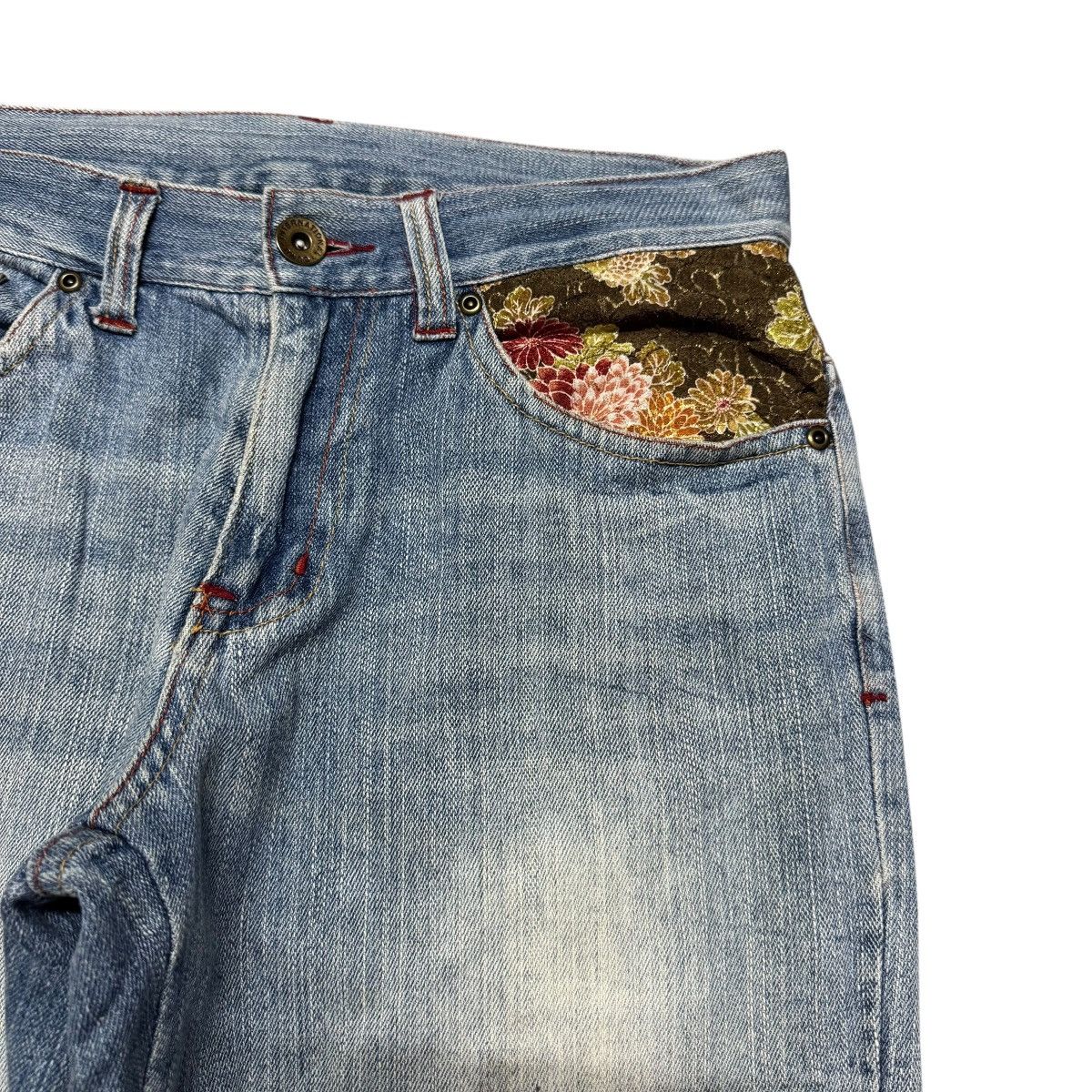 Karakuri Tamashii GUMU Denim Sakura Japan Jeans Size US 31 - 5 Thumbnail