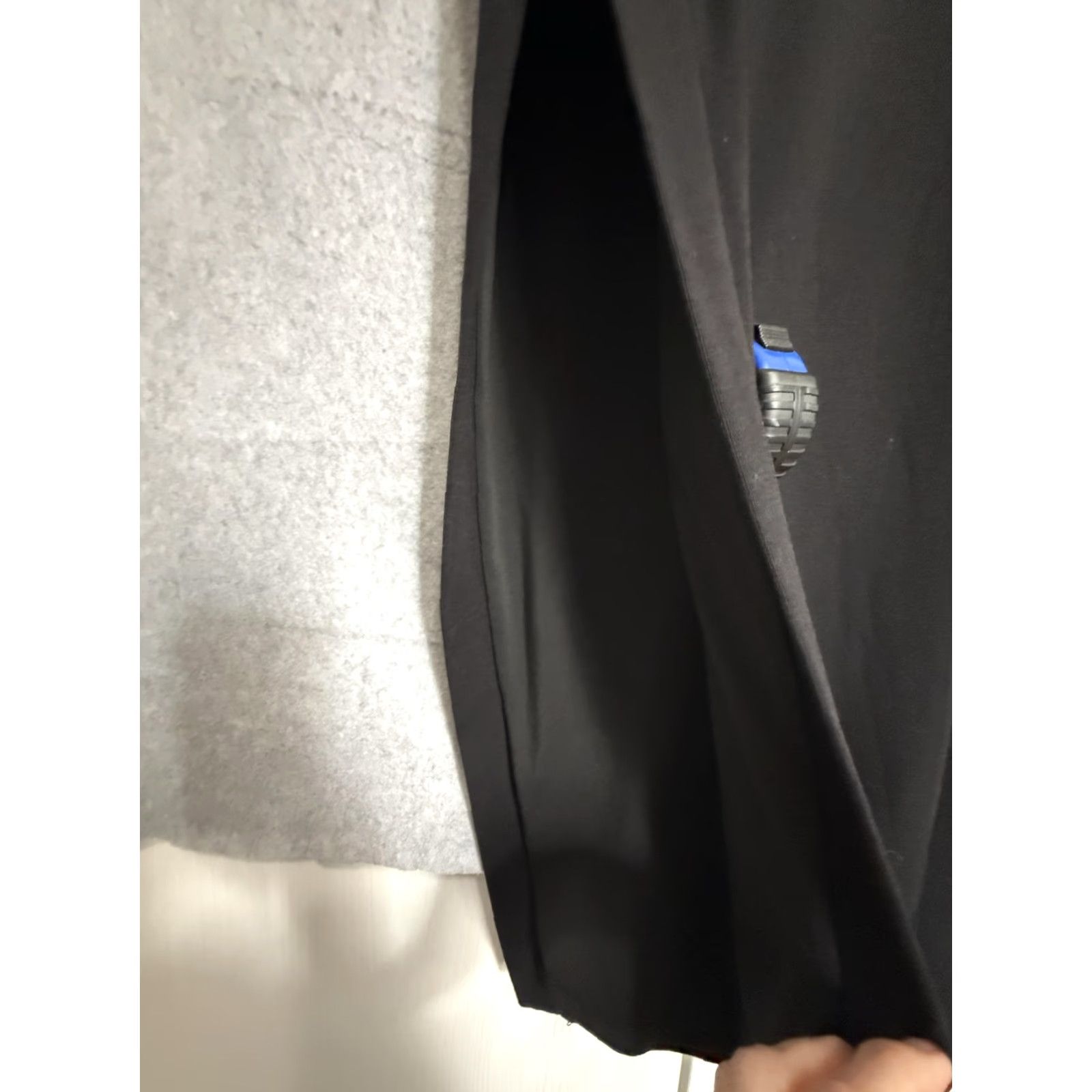Vintage by egreis Dress Wmn M Black Button Slit Long Sleeve Square Neck Maxi Size M / US 6-8 / IT 42-44 - 4 Thumbnail