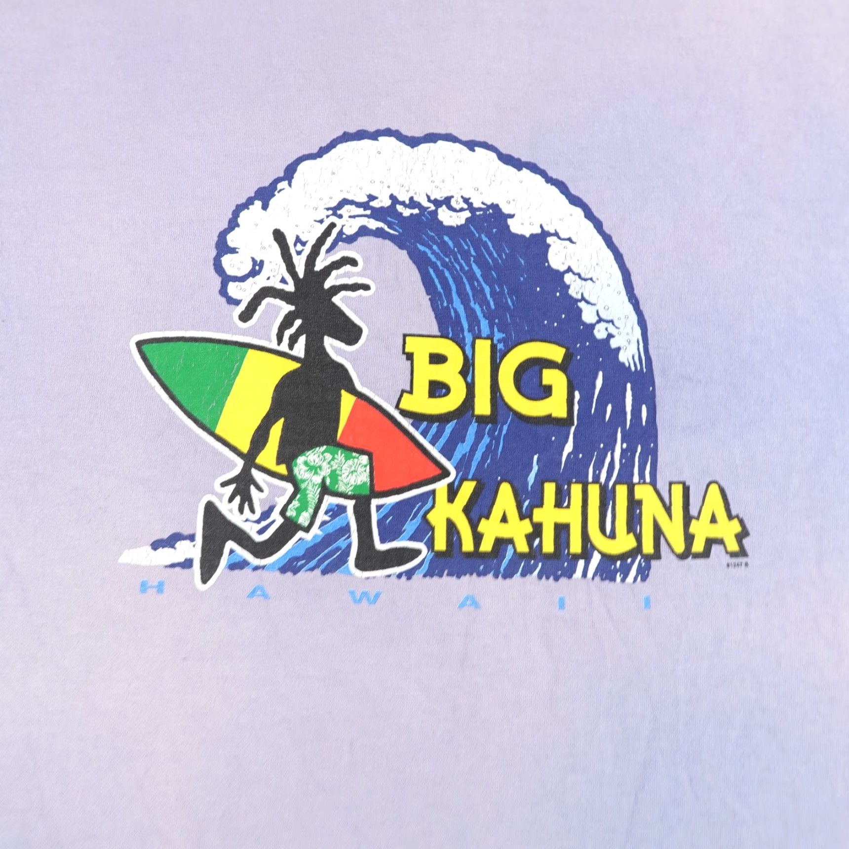 Vintage VINTAGE Alstyle Big Kahuna Hawaiian Shirt Men XL Purple Surfer Graphic Cotton Crewneck Short Sleeve Hawaii Aloha 90s 2000s Mens Size US XL / EU 56 / 4 - 3 Thumbnail