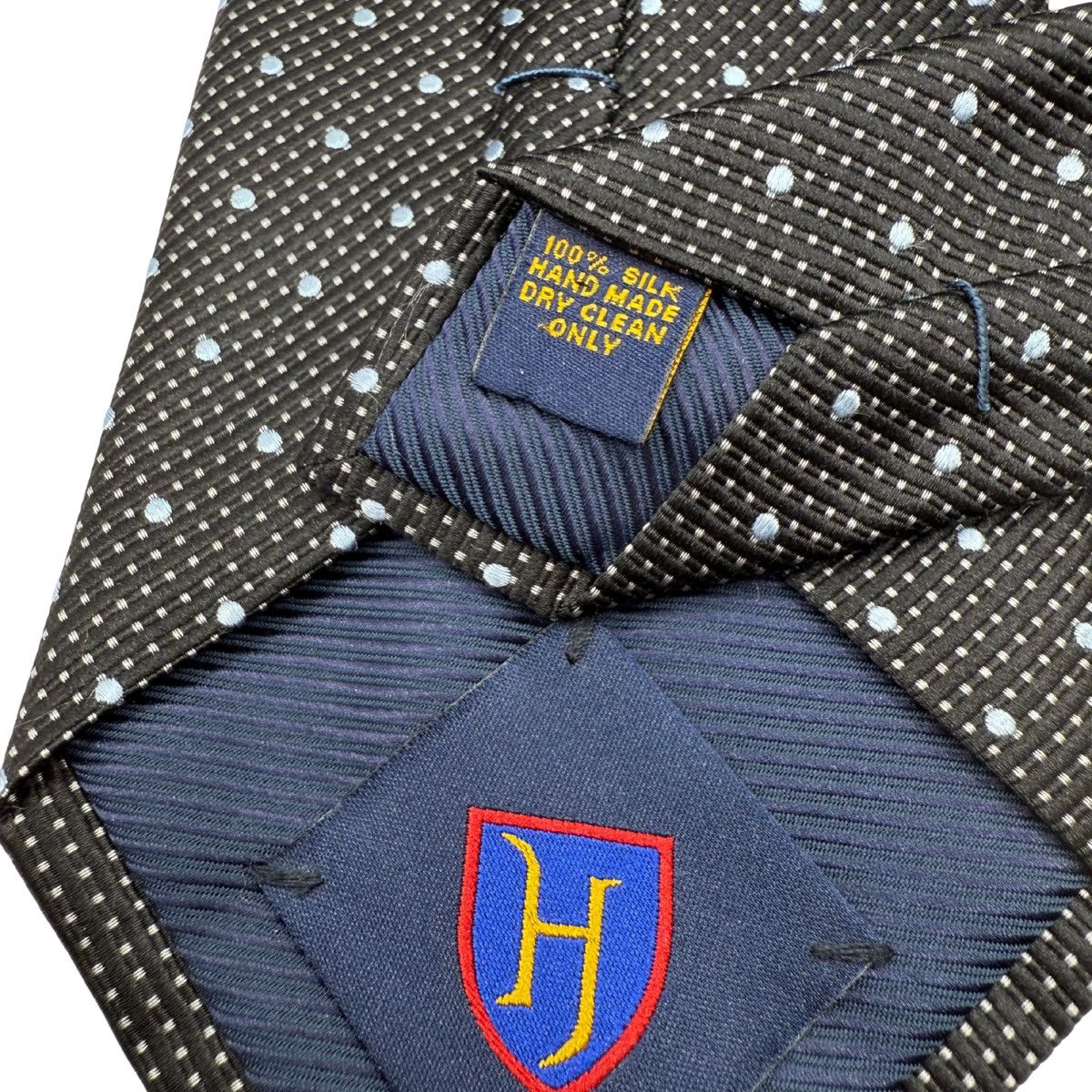 Other Henry Jacobson Silk Tie, Black/Blue, Made in Italy, Like New Size ONE SIZE - 5 Thumbnail