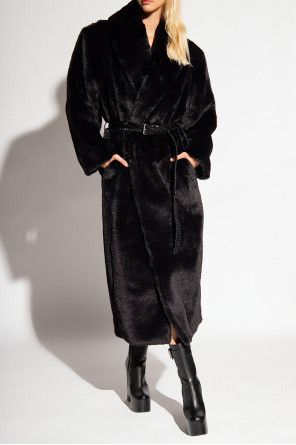 Saint Laurent Paris o1bcso1str1124 Coat in Black Size S / US 4 / IT 40 - 2 Thumbnail