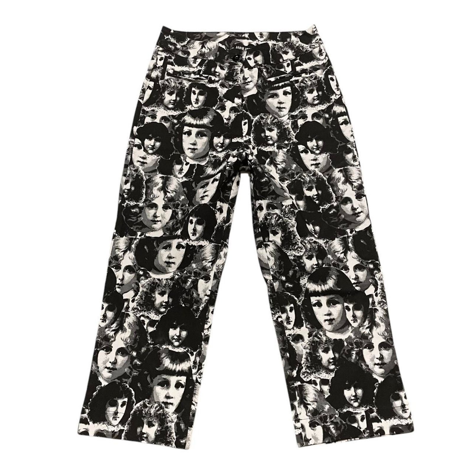 Vintage VTG 90s archival euro Paris Robin Robine doll face capris Size 26" / US 2 / IT 38 - 1 Thumbnail