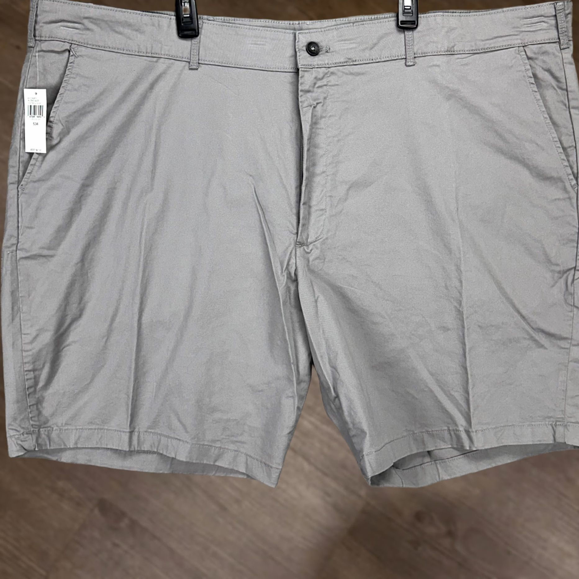 Izod VINTAGE Izod Saltwater Mens Chino Golf Shorts 52X10.5 Big Tall Gray Stretch Casual NEW Size US 36 / EU 52 - 1 Thumbnail