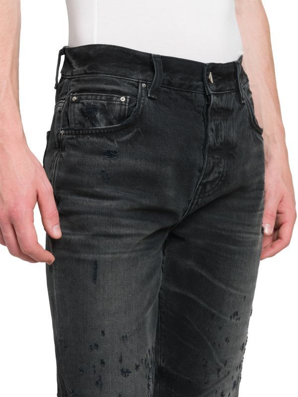 Amiri os11x0625 Shotgun Straight-Leg Jeans in Faded Black Size US 30 / EU 46 - 4 Thumbnail