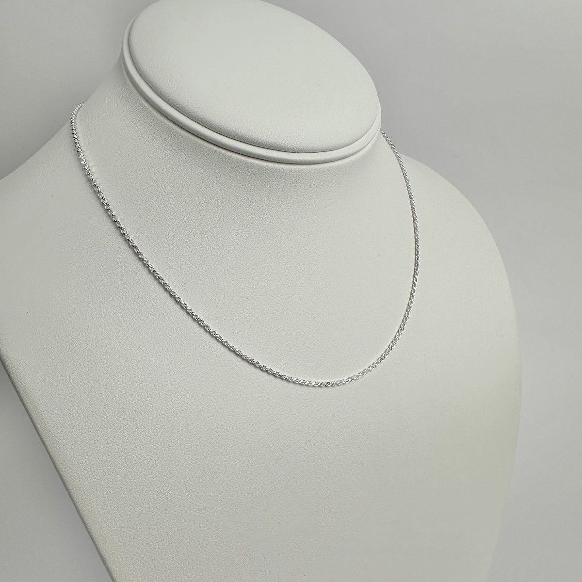 Jewelry Silver Chain Solid .925 Silver Rope Chain 1.5mm 16 Inches Size ONE SIZE - 2 Thumbnail