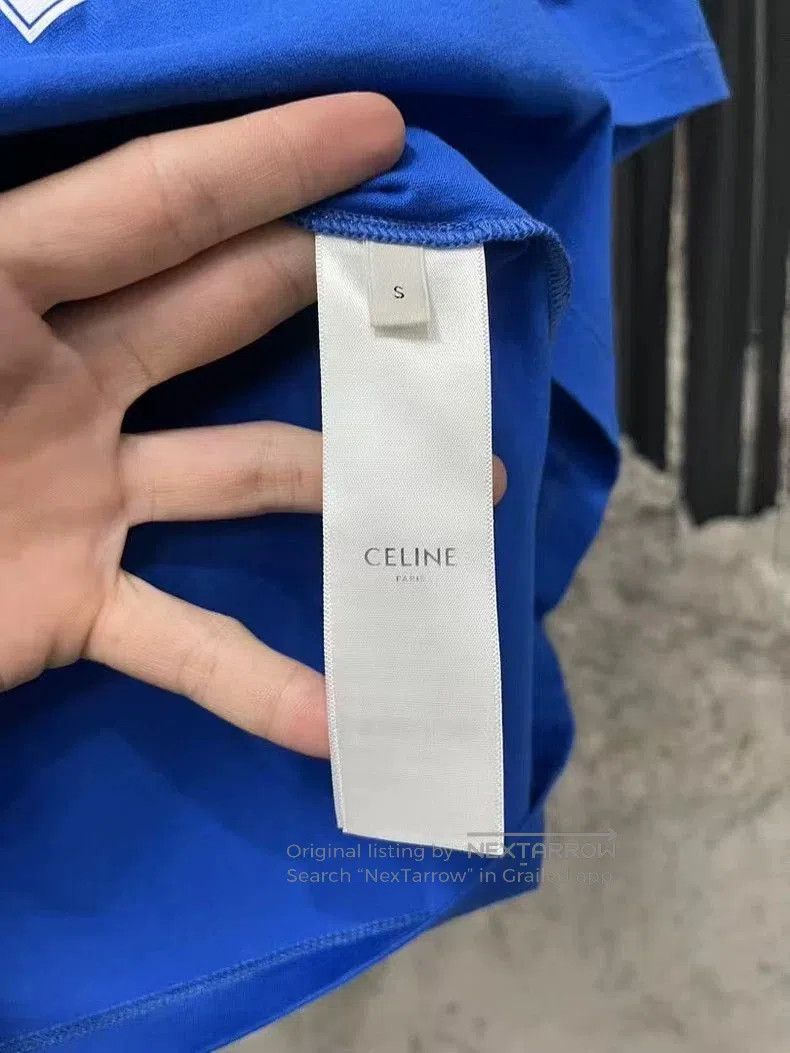 Celine Celine Logo Short Sleeve T. Size US S / EU 44-46 / 1 - 7 Thumbnail