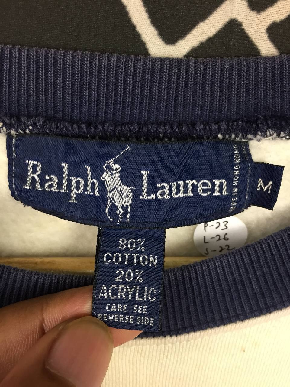 Ralph Lauren Vtg 90s Ralph Lauren Cream Golf Crest Logo Sweatshirt Size M Size US M / EU 48-50 / 2 - 25 Thumbnail