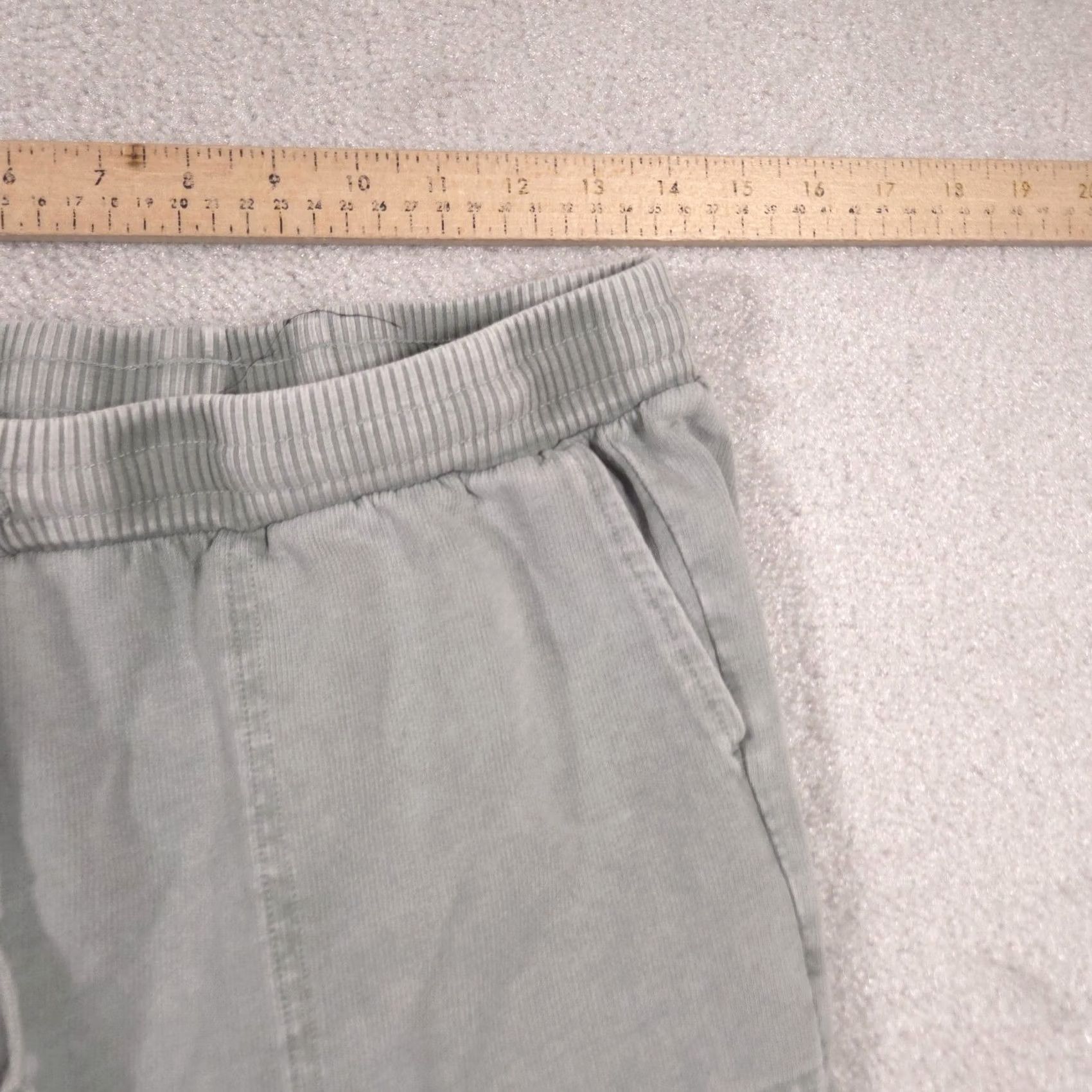 Lancel Delancey Jogger Pants Mens S Gray Knit Elastic Waist Pockets Lounge Tapered Casual Activewear Pants Size US 29 - 6 Thumbnail