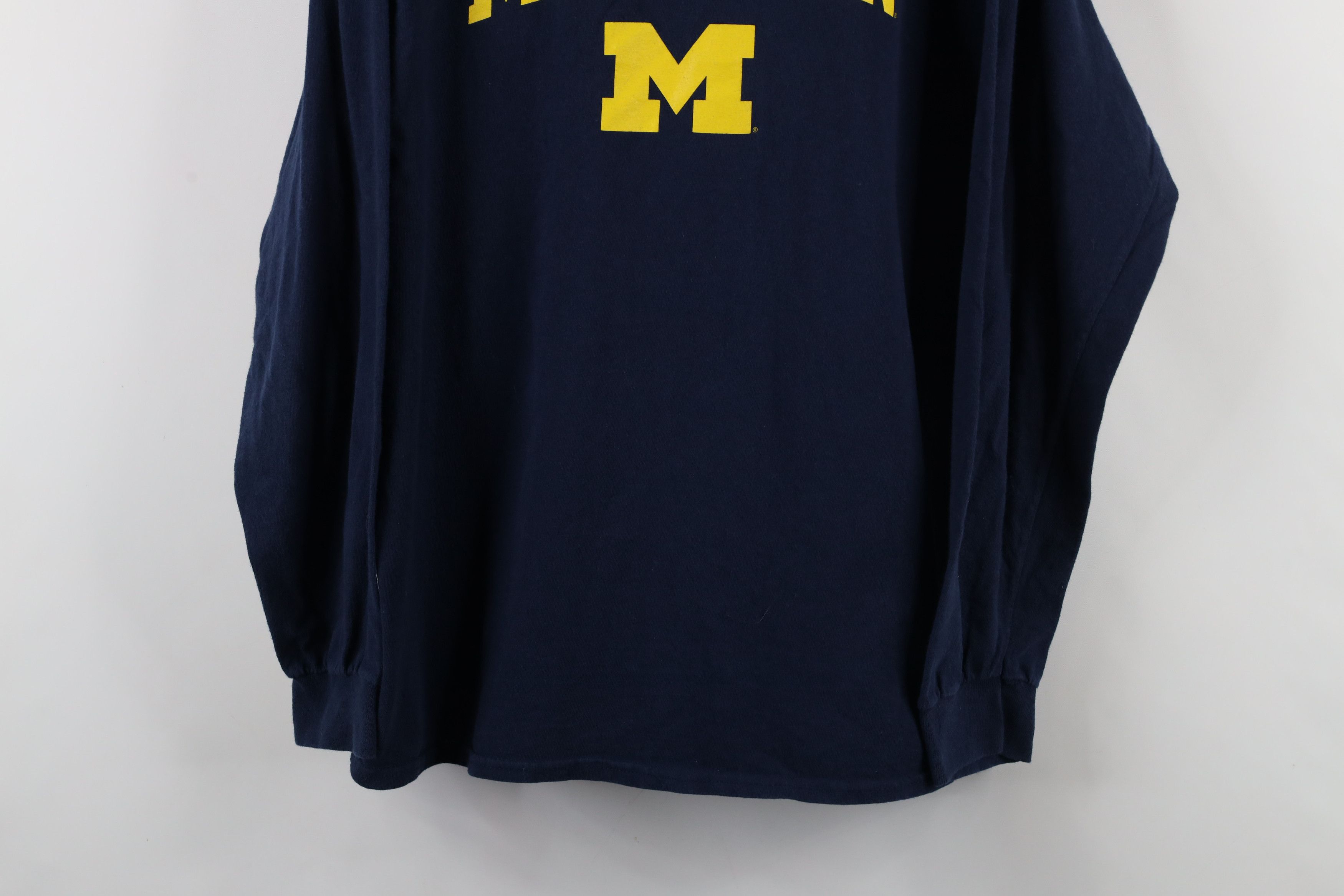 Vintage Vintage 90s Out University of Michigan Long Sleeve T-Shirt Size US L / EU 52-54 / 3 - 3 Thumbnail