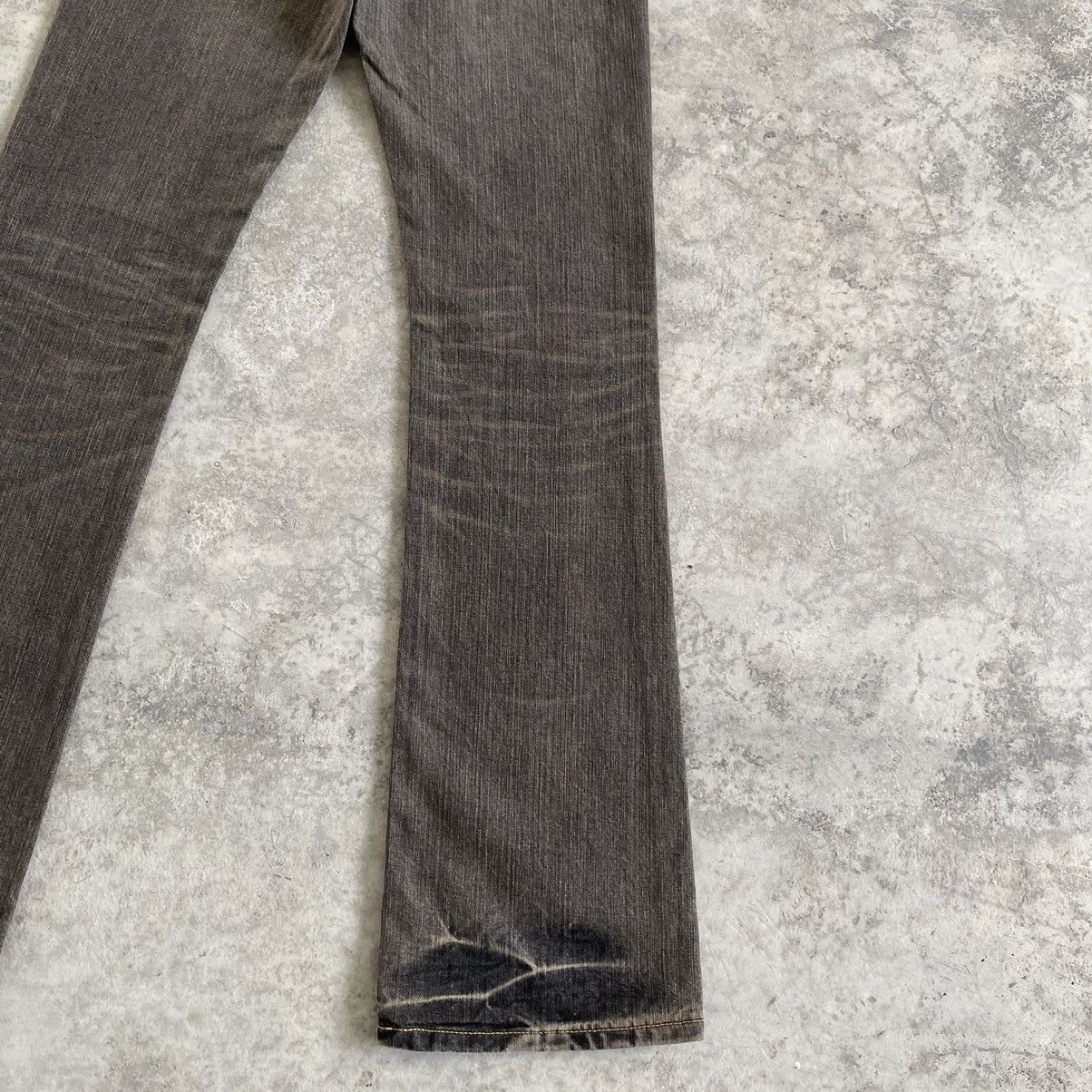 Vintage Vintage Lee Mud Washed Bootcut Flared Denim Jeans Size US 27 - 17 Thumbnail
