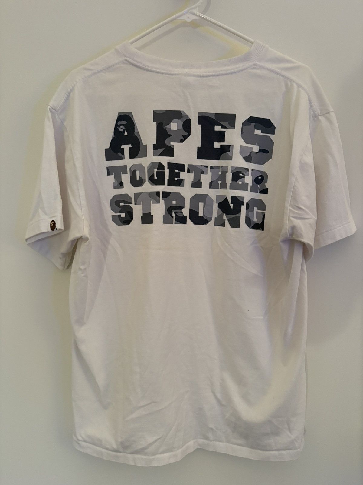 Bape 2023 BAPE Honeycomb ATS Tee White L – Miami Design District Size US L / EU 52-54 / 3 - 2 Thumbnail