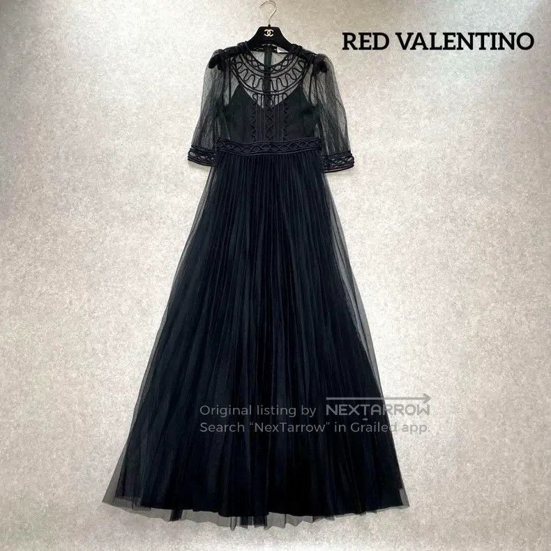 Valentino Valentino Tulle dress dress lace trim ribbon frilled lace Size S / US 4 / IT 40 - 1 Thumbnail