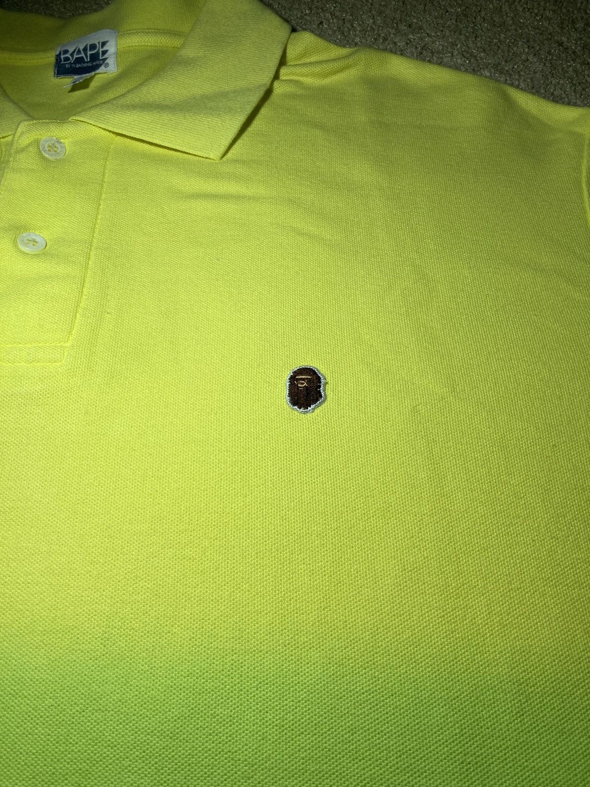 Bape 2008 Bape One Point Gradient Polo Brazil Yellow Large Nigo Size US L / EU 52-54 / 3 - 5 Thumbnail