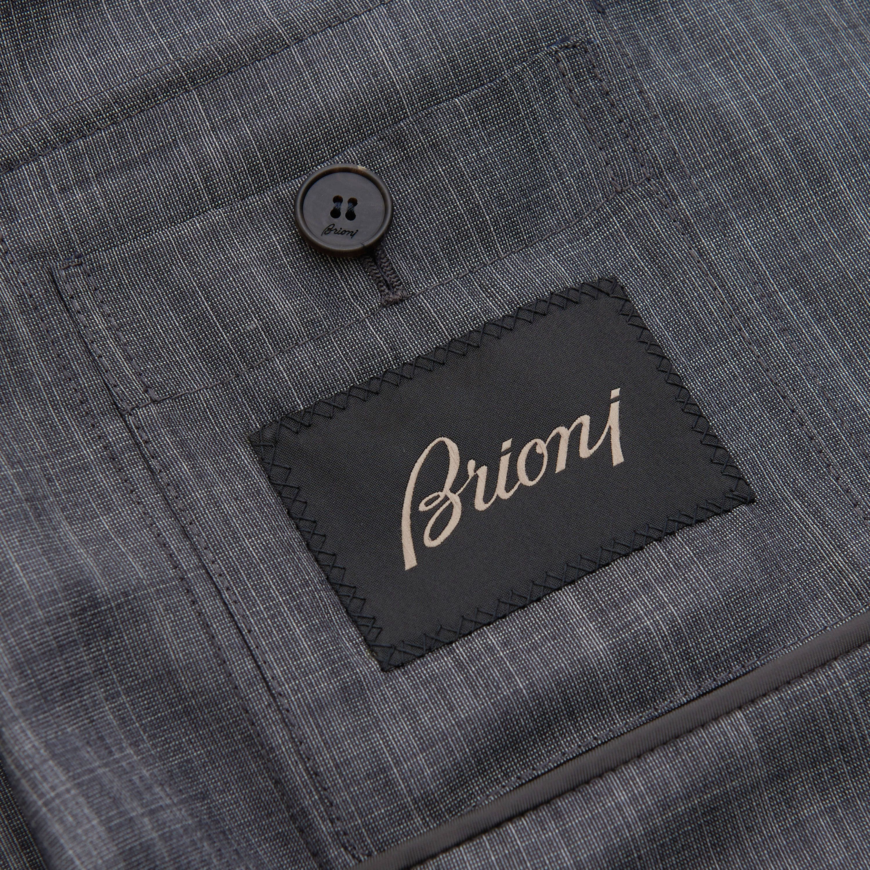 Brioni Ultralight Blouson Jacket In Navy Blue Virgin Wool & Silk Size US S / EU 44-46 / 1 - 10 Thumbnail