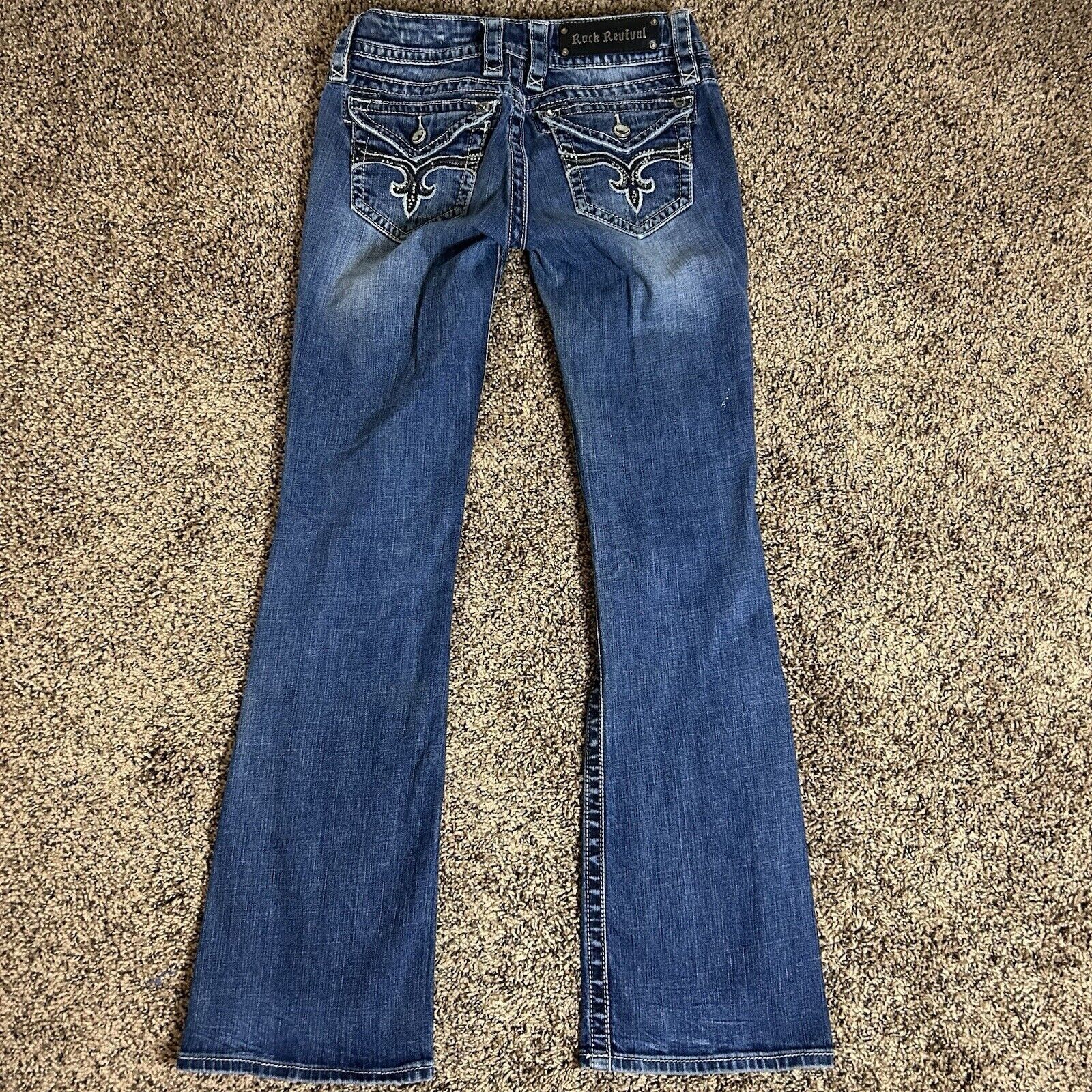 Rock Revival Rock Revival Women Evelyn Bt Cut Jeans Bling Women Size 27 Size 27" / US 4 / IT 40 - 10 Thumbnail