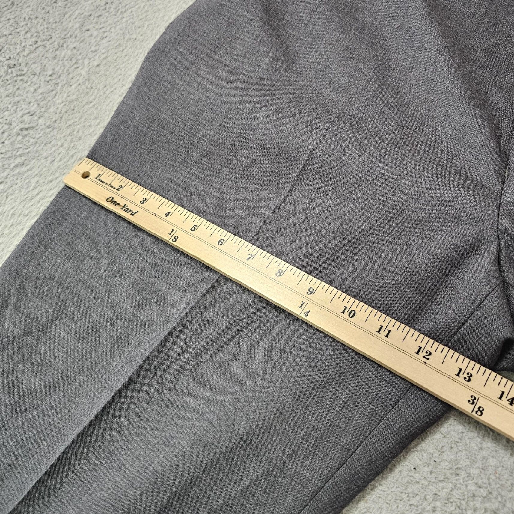 Jos. A. Bank Jos A Bank Pants Mens 40 Gray Traveler's Collection Wool Tailored Fit Unhemmed Size US 40 / EU 56 - 5 Thumbnail