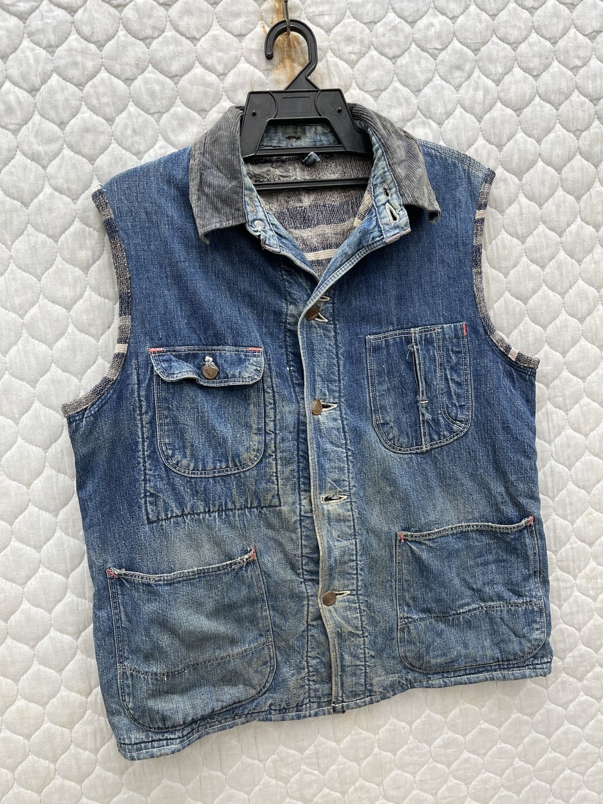 Sears 🔥🔥🔥STEALS VTG SEARS DENIM VEST REWORKED Size US S / EU 44-46 / 1 - 3 Thumbnail