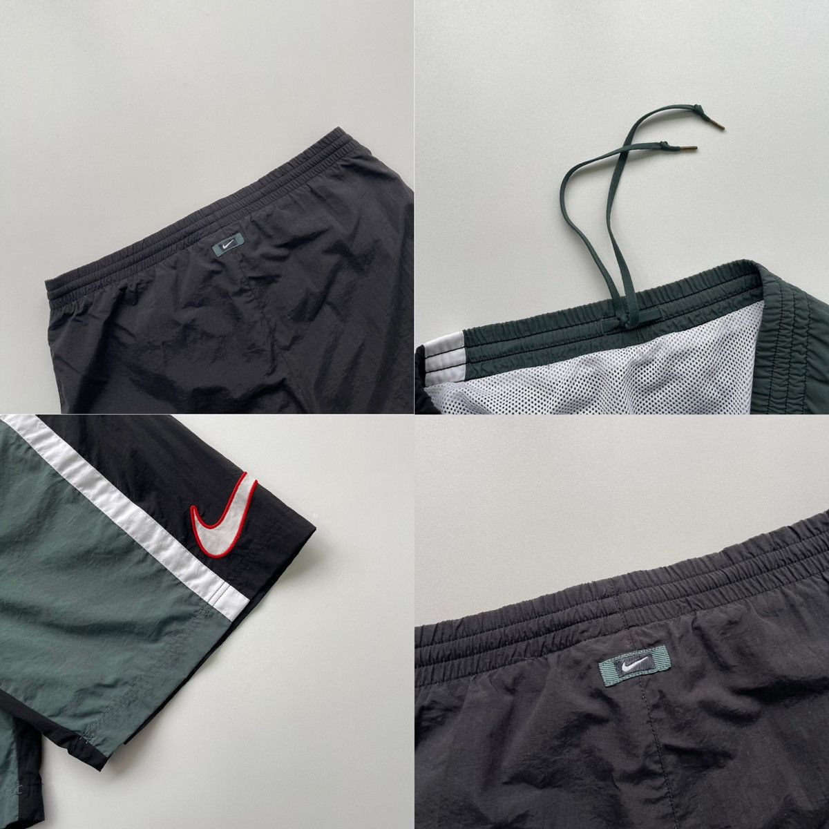 Nike × Vintage Nike Vintage Logo Shorts Green/Black/White Size US 34 / EU 50 - 5 Thumbnail