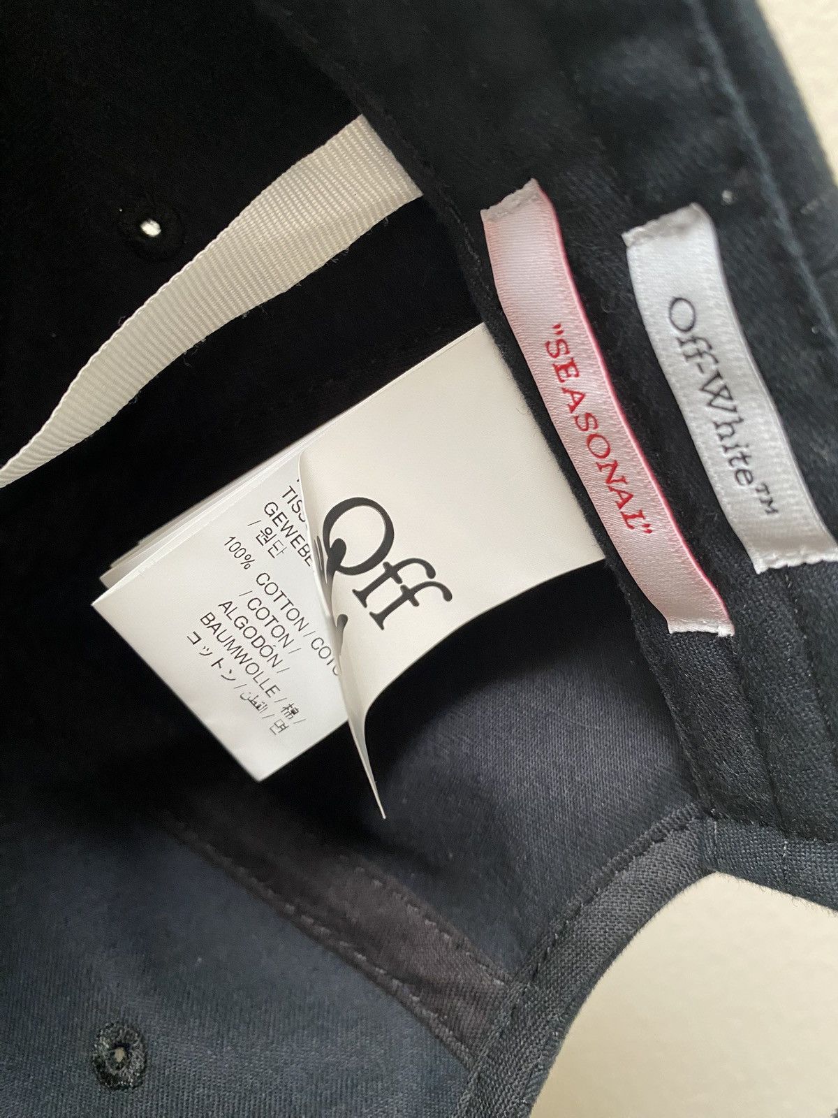 Off-White Off-White Thunder Baseball Cap Size ONE SIZE - 8 Thumbnail