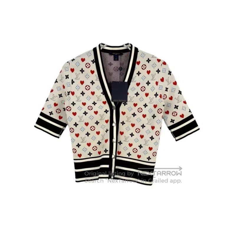 Louis Vuitton Louis Vuitton White full logo playing card mulberry silk n Size S / US 4 / IT 40 - 1 Thumbnail