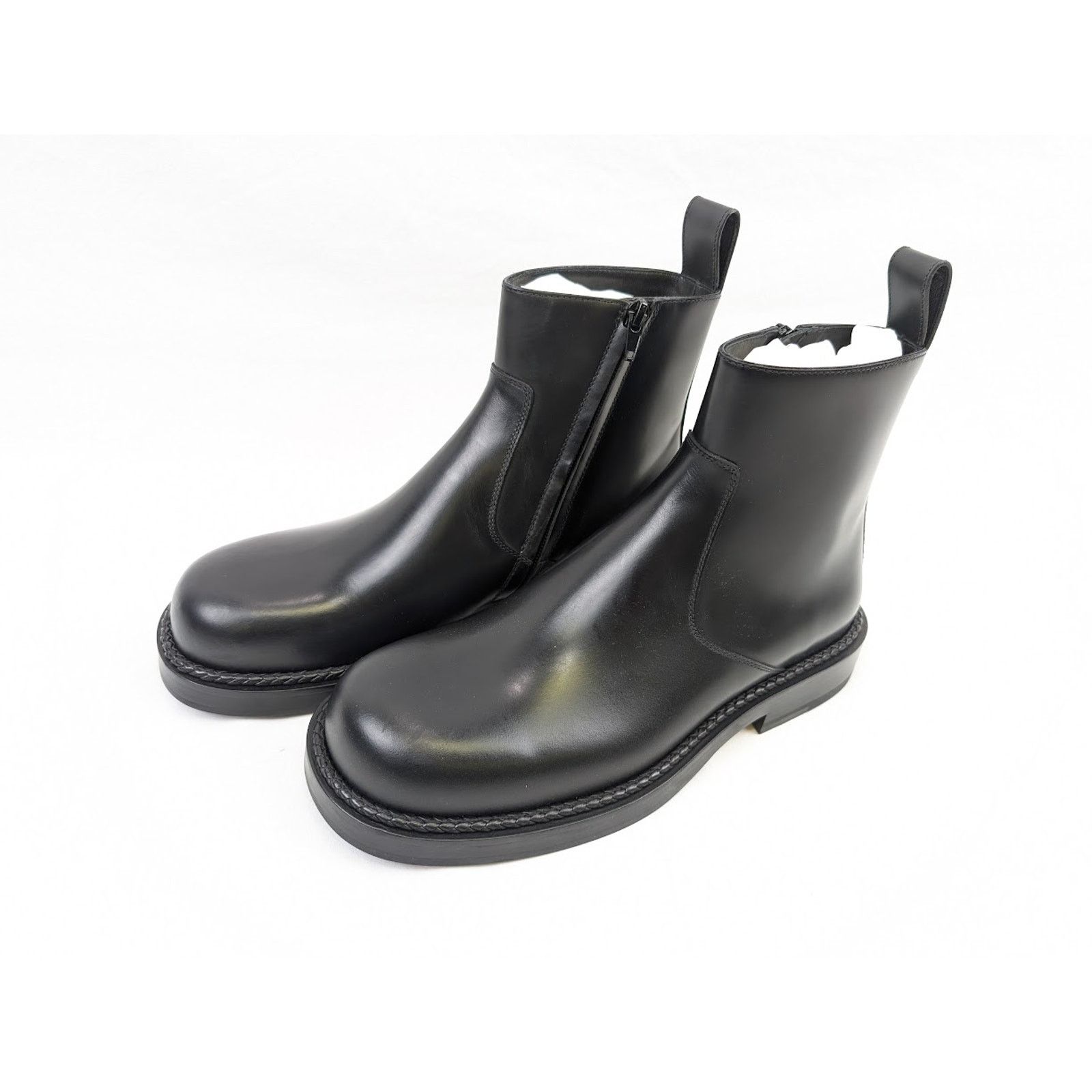 Bottega Veneta o1rshd1 Calf Classic Strut Ankle Boots in Black Size US 8 / EU 41 - 16 Thumbnail