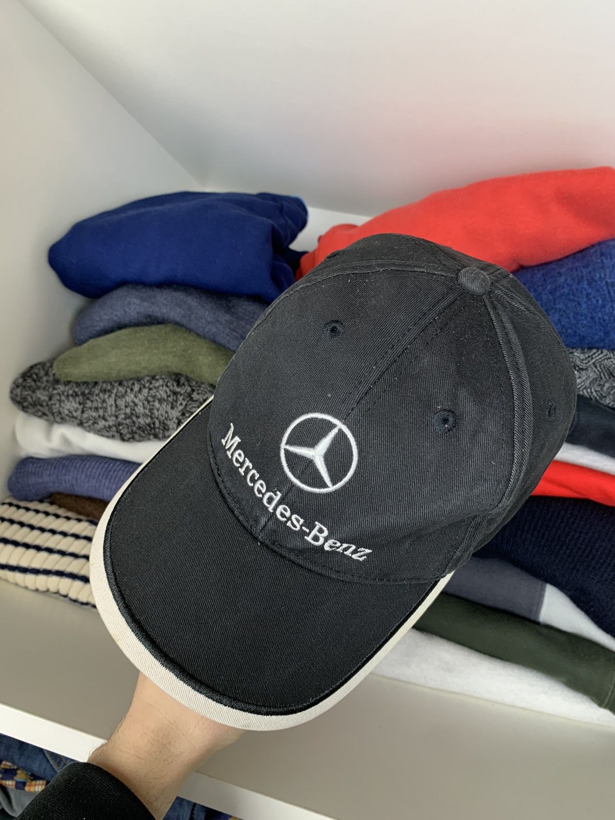 Mercedes-Benz Mercedes Benz Big Logo Cap Hat Size ONE SIZE - 6 Thumbnail