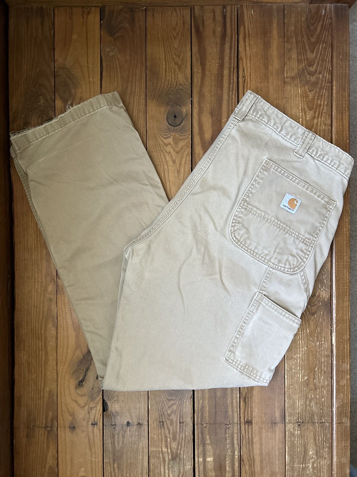 Vintage Carhartt Tan Carpenter Work Pants