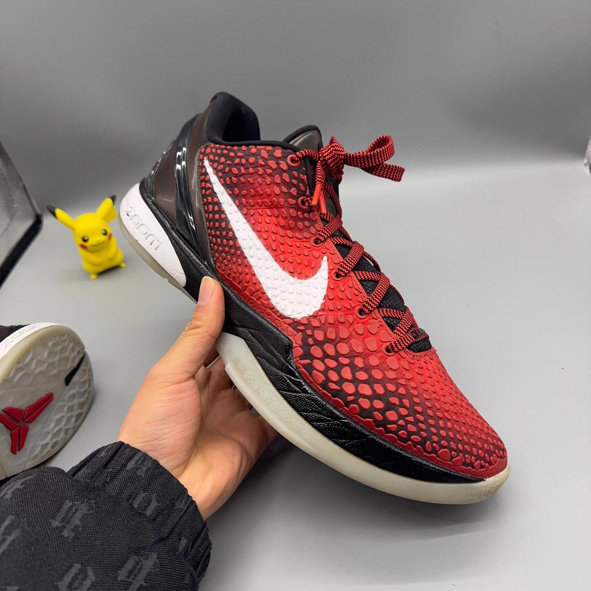 Nike Nike Kobe 6 Black Red Size 44.5 Size US 11.5 / EU 44-45 - 5 Thumbnail