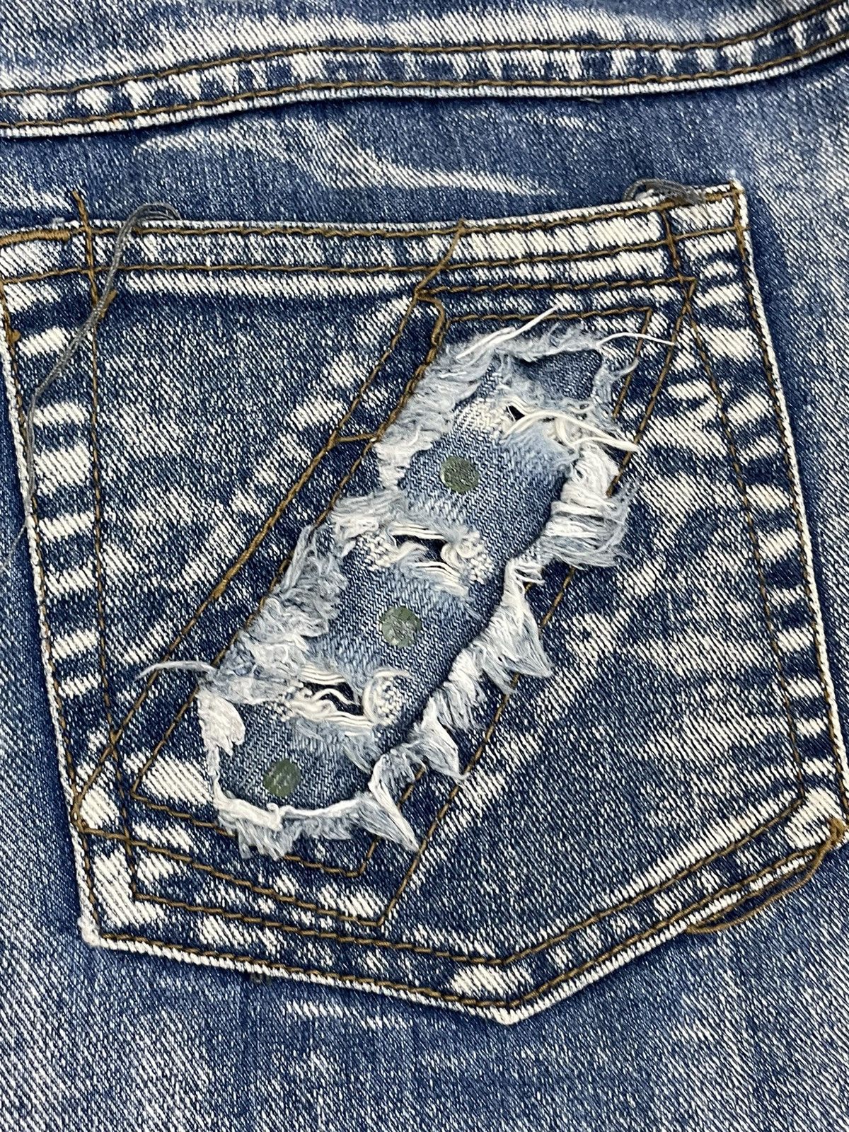 Hysteric Glamour Deep Enzyme Wash Flare Distressed Kapital Style Denim Size 28" / US 6 / IT 42 - 14 Thumbnail