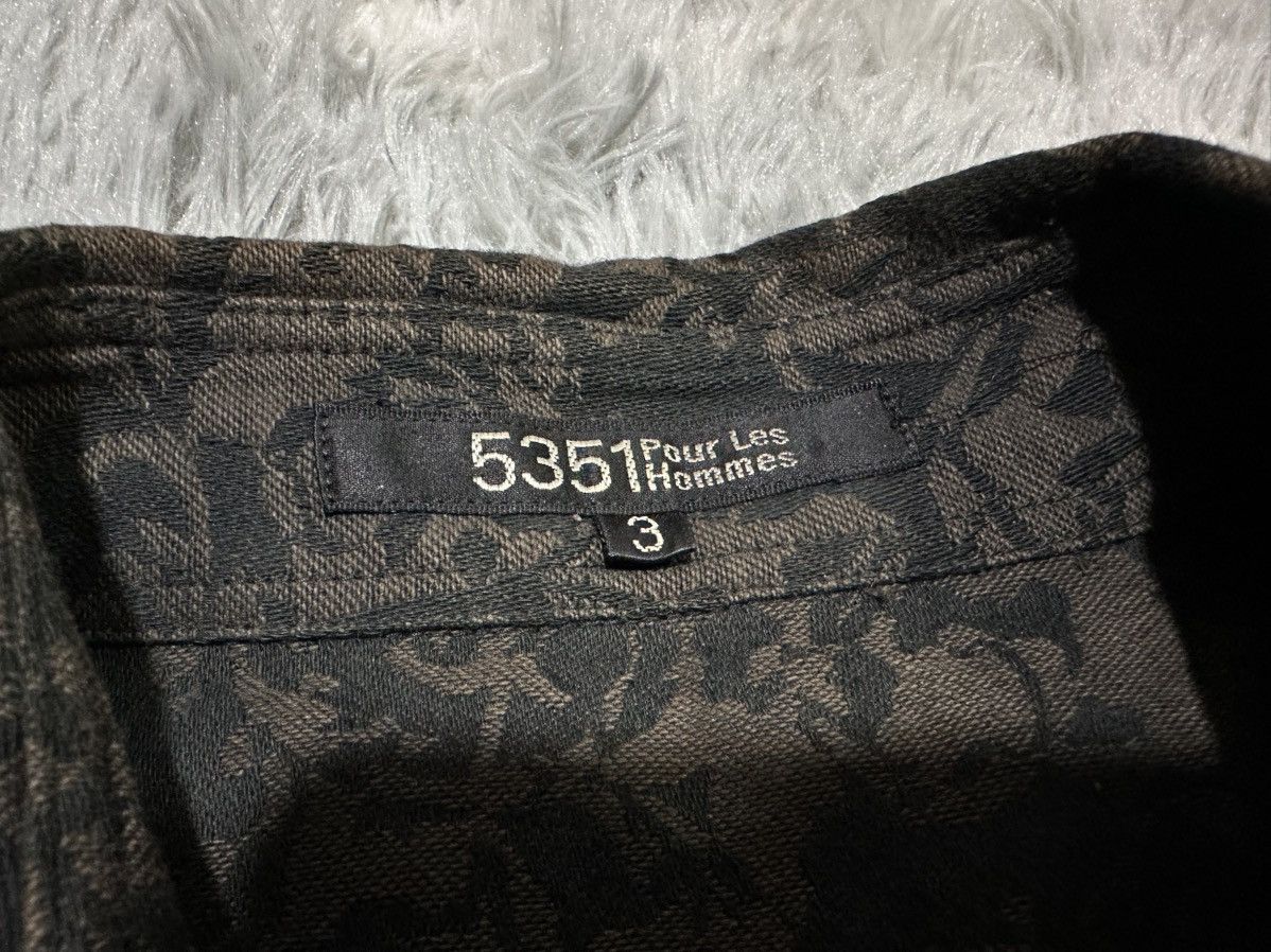 5351 POUR LES HOMMES 🔥Sick Y2K 5351 Pour Les Homme Shirt Floral Jacquard Size US M / EU 48-50 / 2 - 7 Thumbnail