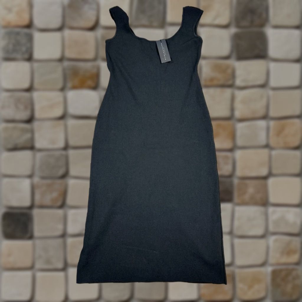 Richard Tyler VINTAGE Richard Tyler Dress Women's Large Sleeveless Bodycon Knee Length Black Rayon Party/Cocktail 90s Womens Size L / US 10 / IT 46 - 1 Thumbnail