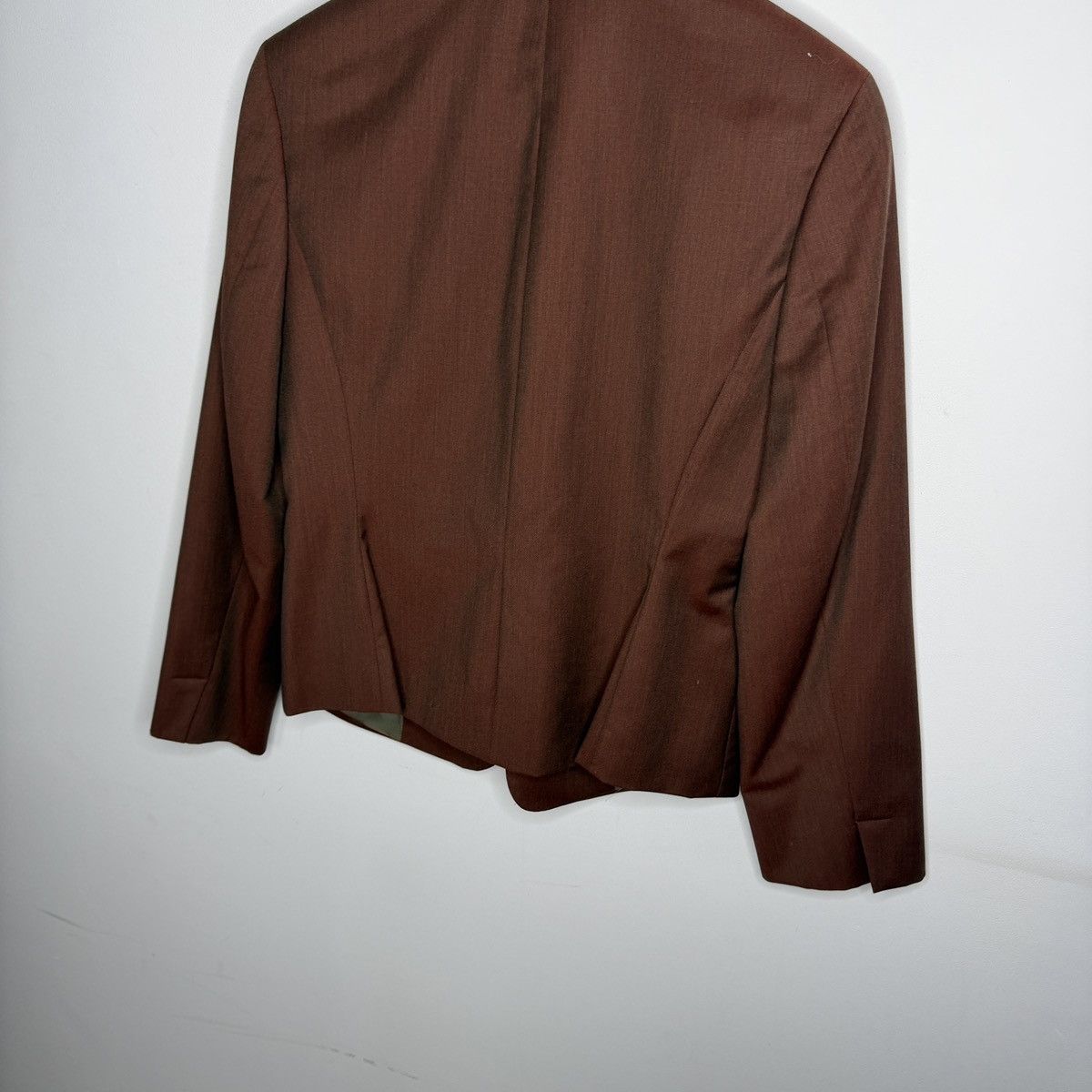 Jil Sander Vintage Jil sander blazer coat jacket brown wool Size S / US 4 / IT 40 - 9 Thumbnail