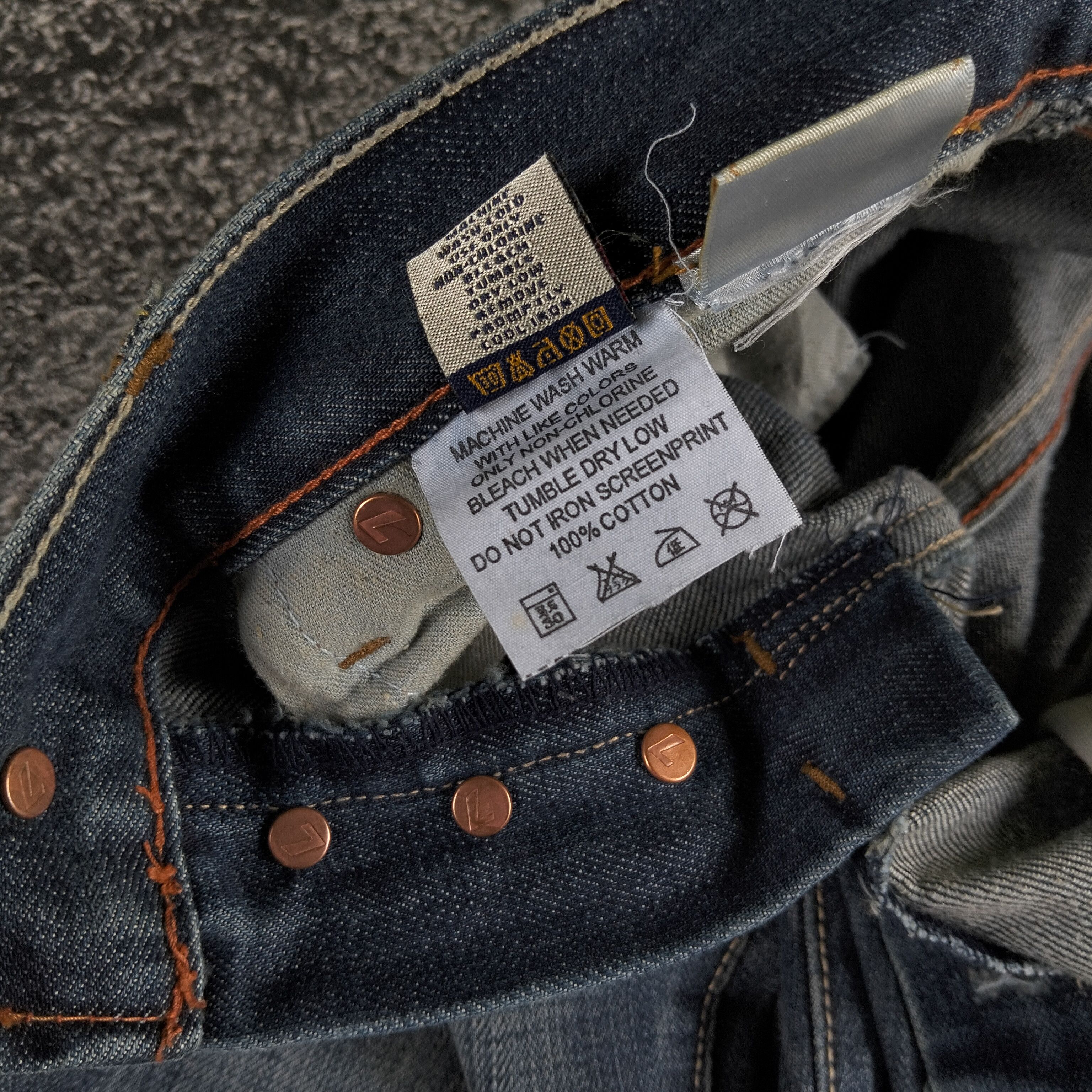 7 For All Mankind 7 For All Mankind Flared Button Fly Blue Wash Faded Jeans Size US 30 / EU 46 - 12 Thumbnail