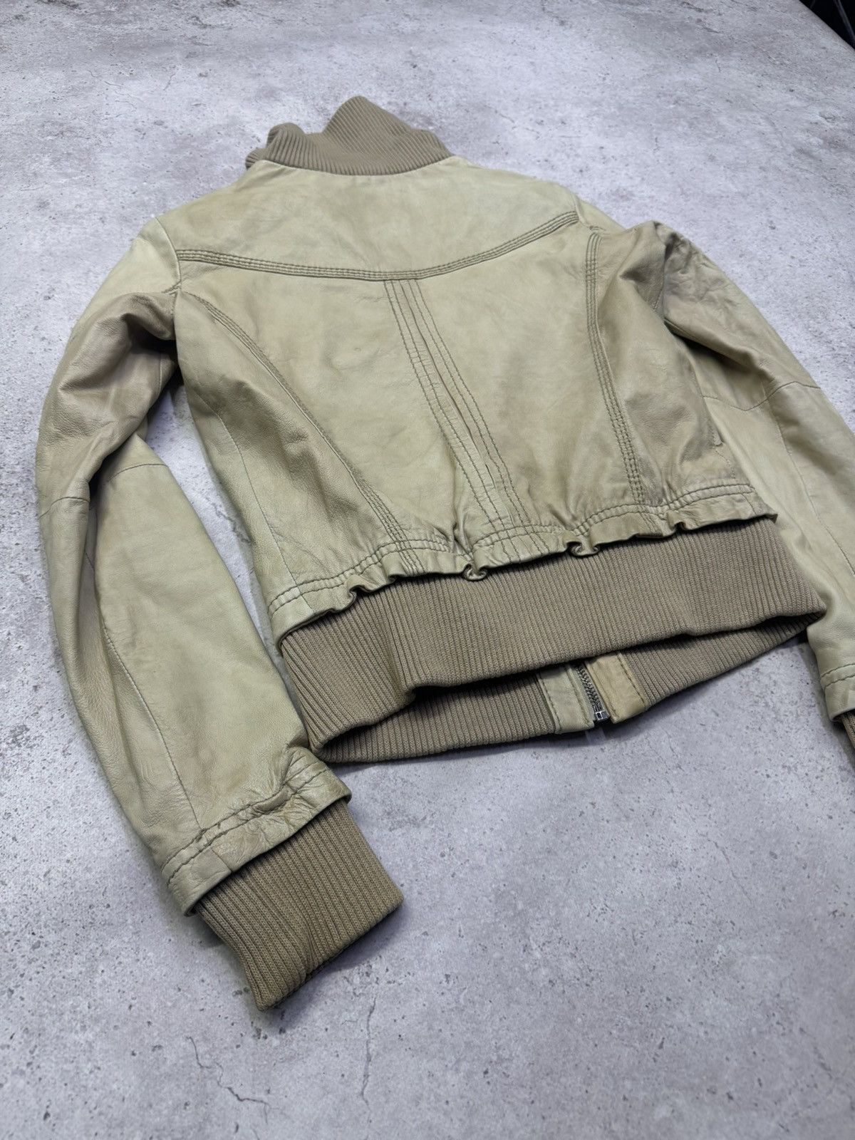 Hedi Slimane Vintage 00s Soft Real Leather Big Neck Bomber Jacket Size US M / EU 48-50 / 2 - 5 Thumbnail