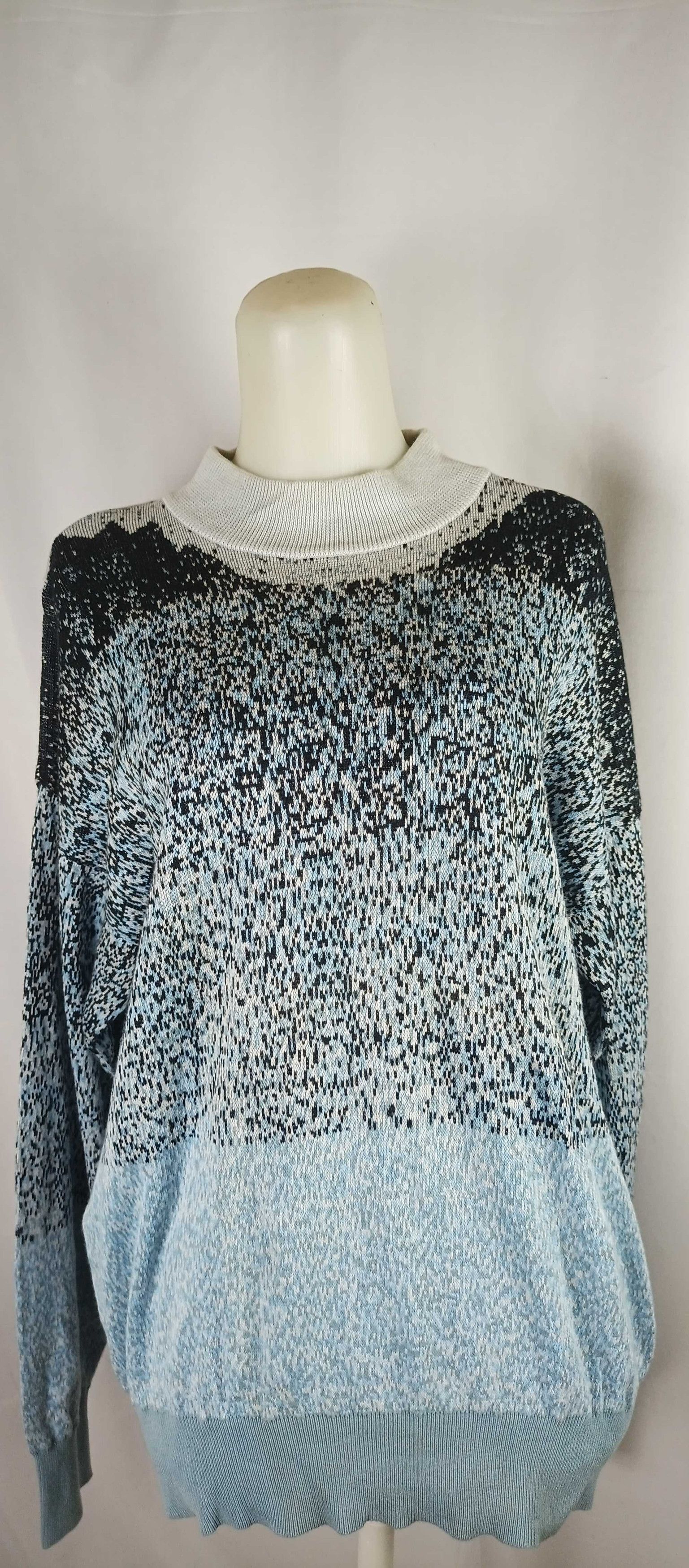Designer × Kenzo KENZO PARIS Mix Color UNISEX Knit Sweater Jumper Neck Size L / US 10 / IT 46 - 3 Thumbnail