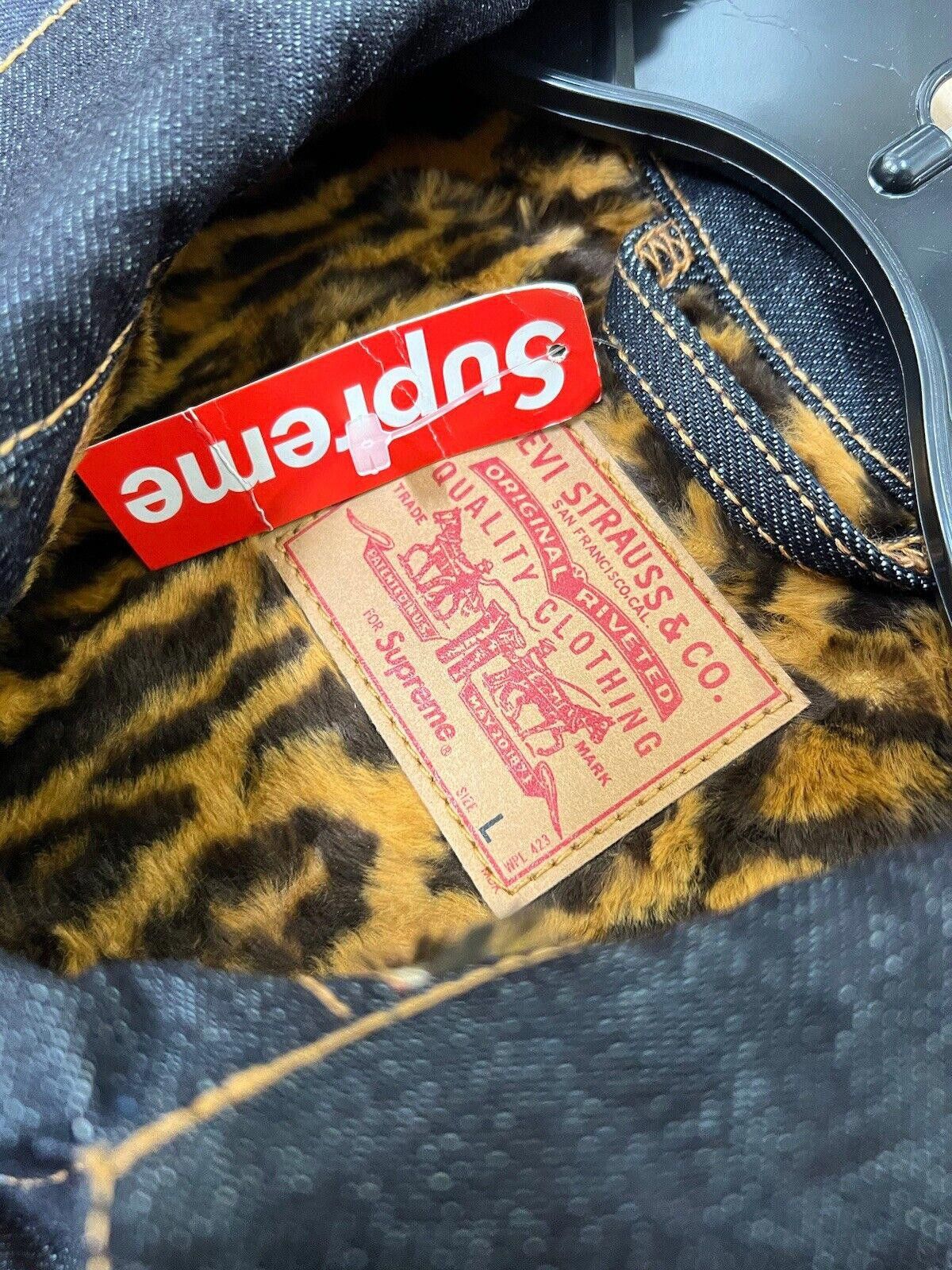 Supreme FW12 SUPREME LEVI'S DENIM LEOPARD JEAN JACKET Size US L / EU 52-54 / 3 - 8 Thumbnail