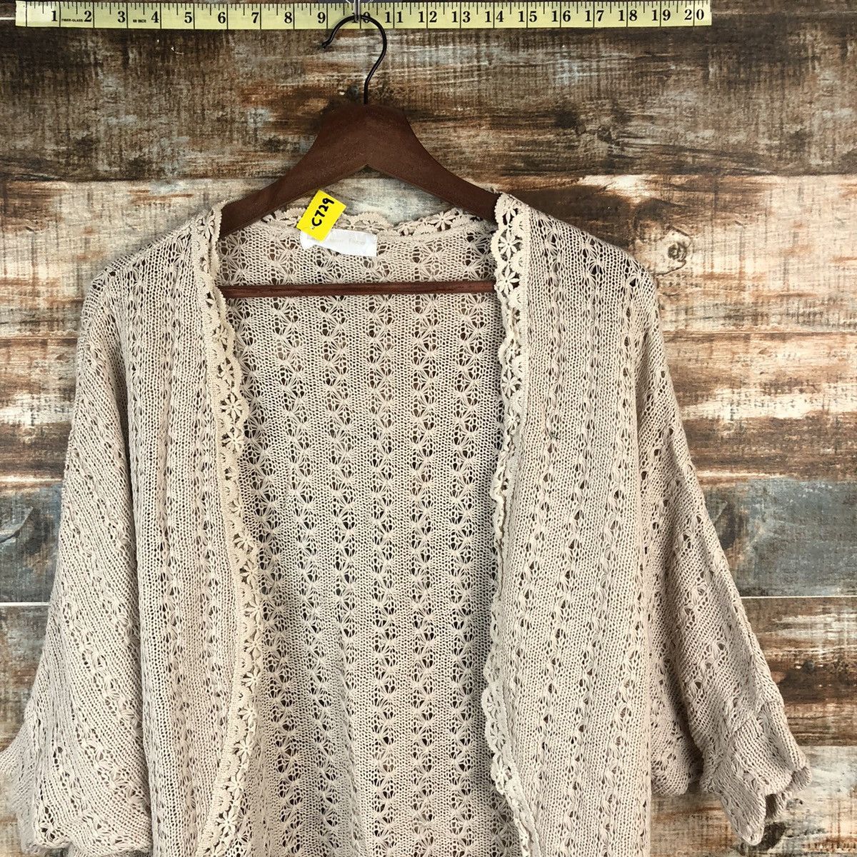 Homespun Knitwear DL Abc une Face vintage crochet Knitwear #C729 Size L / US 10 / IT 46 - 5 Thumbnail